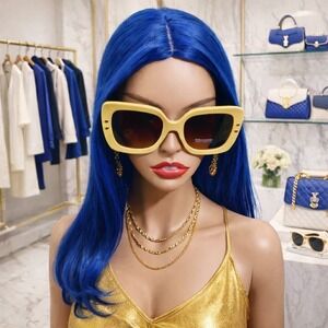 Sunglasses Women Taupe & Gold Oversized UV400 Protection